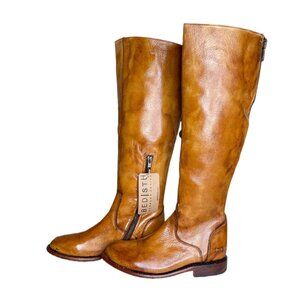 BED STU Tess Rustic Tan Distressed Riding Boots BedStu Size 7